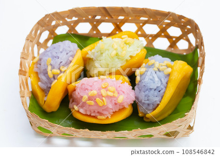 Jackfruit sticky rice. Thai dessert Jackfruit sticky rice. Thai dessert 108546842