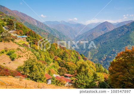 《Iida City, Nagano Prefecture, Minamishinshu, Toyamago》Autumn leaves in Japan's Tyrol "Shimoguri no Sato" 《Iida City, Nagano Prefecture, Minamishinshu, Toyamago》Autumn leaves in Japan's Tyrol "Shimoguri no Sato" 108547897