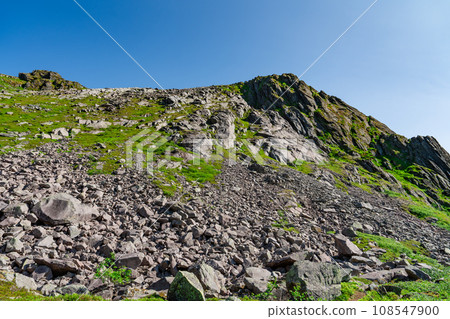 Djevelporten or Devils gate in Floya mountain hiking trail. Norway activity famous places Djevelporten or Devils gate in Floya mountain hiking trail. Norway activity famous places 108547900