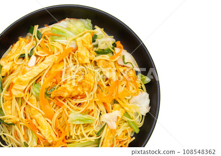 Chinese-styled fried noodle. Asian cuisine 108548362