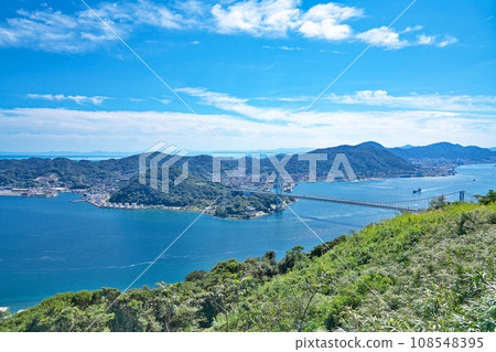 [Overlooking the Kanmon Strait from Hinoyama Park Observation Deck] Fujigaya, Shimonoseki City, Yamaguchi Prefecture 108548395
