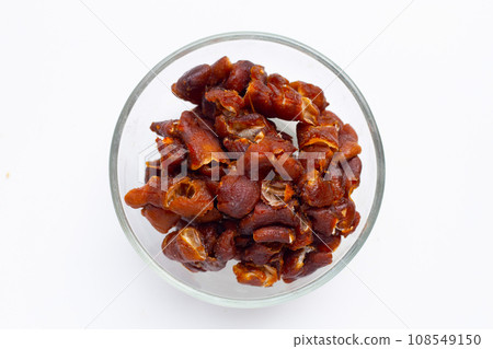 Sour tamarind on white background. 108549150