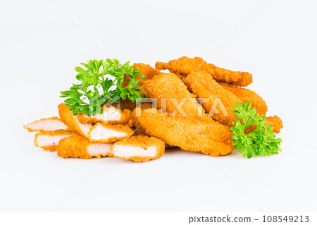 Chicken Breaded Fillet. Breaded chicken nuggets. Fast homemade food at home. Chicken breaded schnitzels. Breaded Chicken Inner Fillet on a White Background,Chicken Breaded Raw Meat. Fast cooking. Chicken Breaded Fillet. Breaded chicken nuggets. Fast homemade food at home. Chicken breaded schnitzels. Breaded Chicken Inner Fillet on a White Background,Chicken Breaded Raw Meat. Fast cooking. 108549213