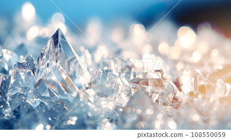 Shining cluster crystal background "AI generated image" 108550059