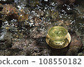 mountain stream and green tea 108550182