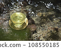 mountain stream and green tea 108550185