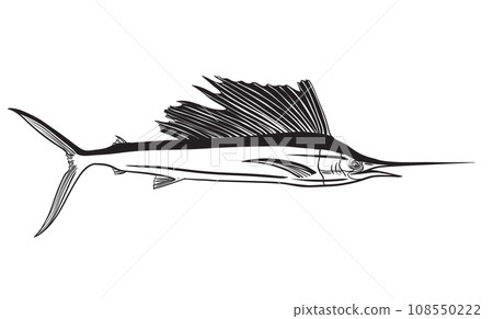 Marlin fish vector 108550222