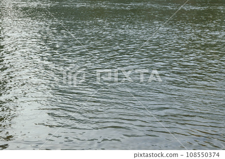 Ripples of a gently flowing river 108550374