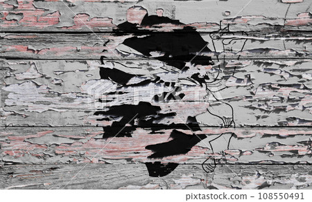 Flag of Corsica painted on a wooden board 108550491