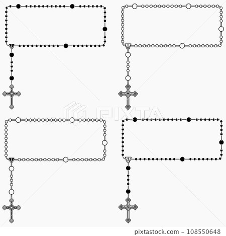 Photo frame with Catholic rosary Photo frame with Catholic rosary 108550648