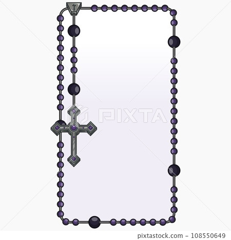 Photo frame with Catholic rosary Photo frame with Catholic rosary 108550649