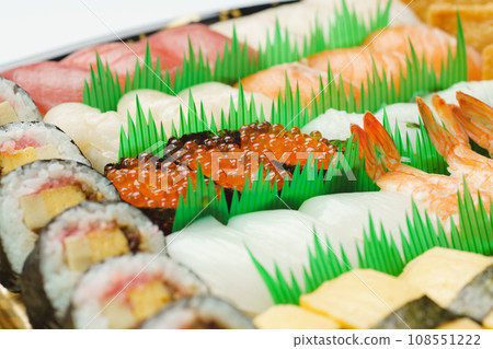 supermarket sushi set 108551222