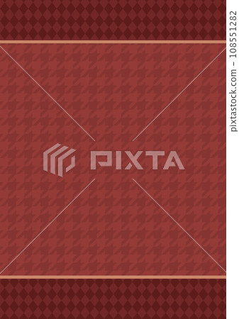 紅色千鳥格紋和菱形圖案背景-垂直 紅色千鳥格紋和菱形圖案背景-垂直 108551282