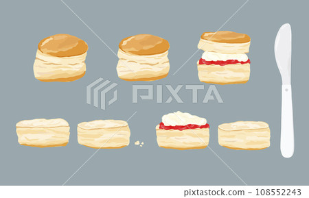 scone, scones, jam 108552243