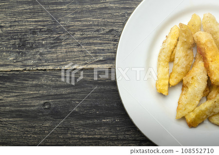 French fries on a plate French fries on a plate 108552710