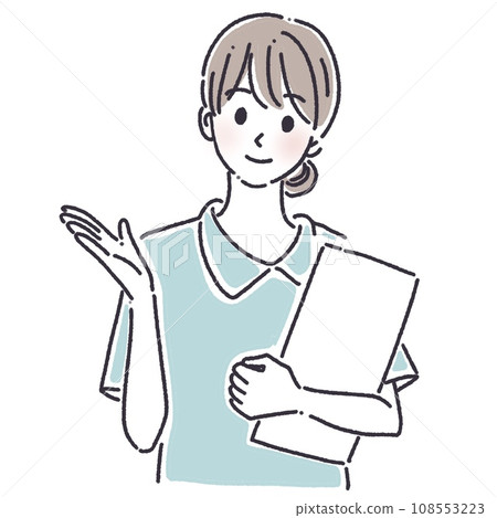 /Cosmetic surgery/Cosmetic surgeon/Dentist/Psychiatrist/Psychiatrist/Advisor/Nursery teacher/Female illustration material 108553223