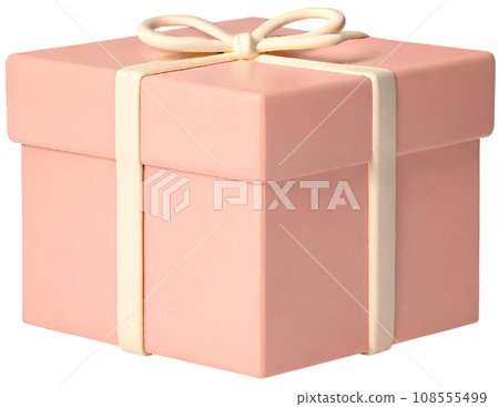 gift box 3D baby pink gift box 3D baby pink 108555499