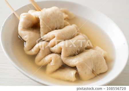 Odeng - Korean fish cake skewer in soup Odeng - Korean fish cake skewer in soup 108556720
