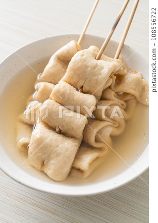 Odeng - Korean fish cake skewer in soup Odeng - Korean fish cake skewer in soup 108556722
