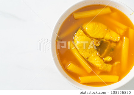 Sour soup with lotus stem and fish Sour soup with lotus stem and fish 108556850