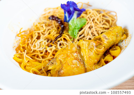 Northern Thai Curry Noodles with Chicken Northern Thai Curry Noodles with Chicken 108557493