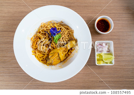 Northern Thai Curry Noodles with Chicken Northern Thai Curry Noodles with Chicken 108557495