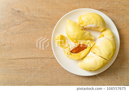 Durian riped and fresh ,durian peel 108557675