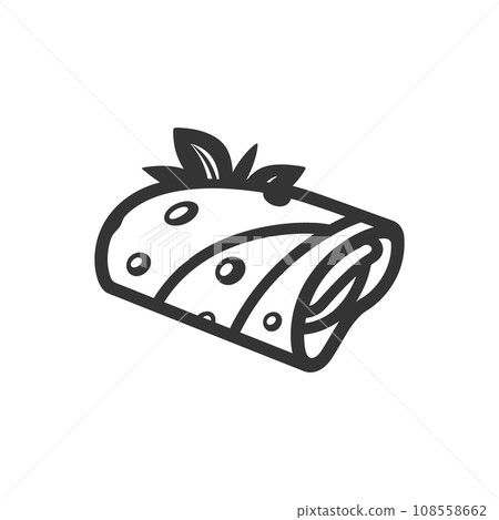 Veggie Wrap Icon 108558662