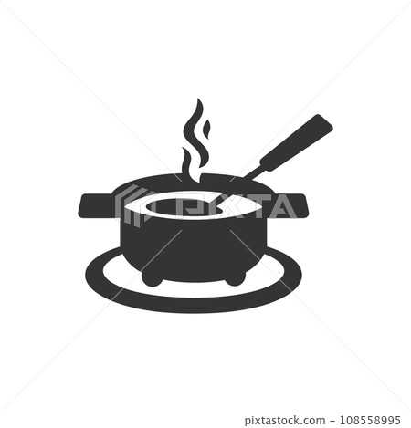 Chocolate Fondue Icon Chocolate Fondue Icon 108558995