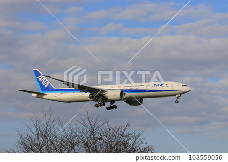 客機降落 客機抵達成田機場 108559056