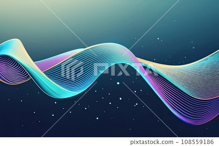Abstract Waving Particle Technology Background Design Abstract Waving Particle Technology Background Design 108559186