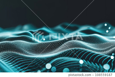 Abstract Waving Particle Technology Background Design Abstract Waving Particle Technology Background Design 108559187