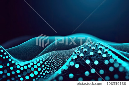 Abstract Waving Particle Technology Background Design Abstract Waving Particle Technology Background Design 108559188