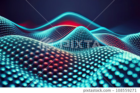 Abstract Waving Particle Technology Background Design Abstract Waving Particle Technology Background Design 108559271
