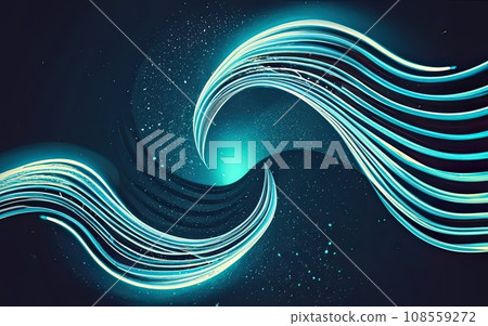 Abstract Waving Particle Technology Background Design Abstract Waving Particle Technology Background Design 108559272