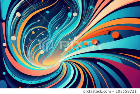 vivid burst and waves background vivid burst and waves background 108559721
