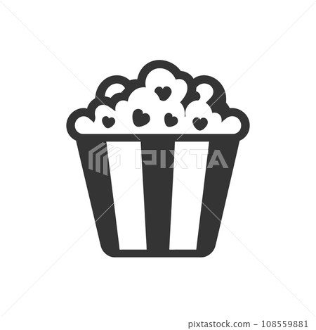 Popcorn Bucket Icon Popcorn Bucket Icon 108559881