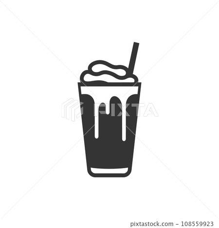 Chocolate Milkshake Icon 108559923