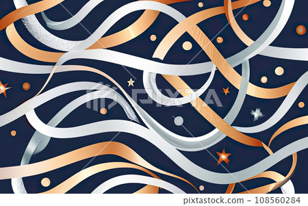 Sliver wavy lines pattern background Sliver wavy lines pattern background 108560284