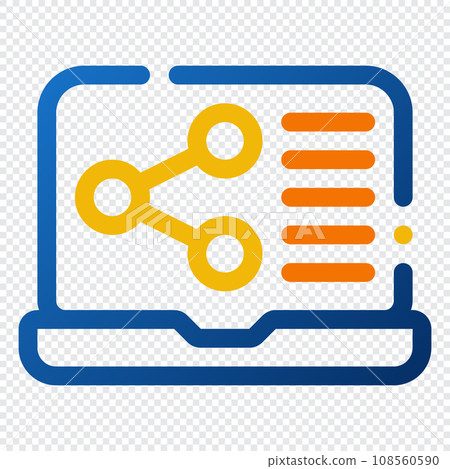 Share Icon. Digital marketing concept. Outline color icon 108560590