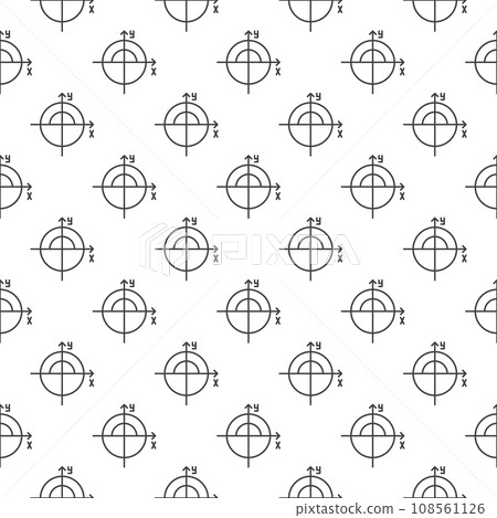 Math Circle vector concept line minimal seamless pattern 108561126