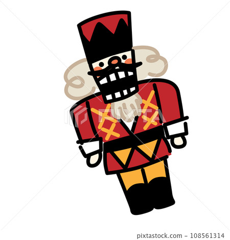 Cute nutcracker vector illustration icon 108561314