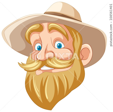 Elderly Man with a Distinguished Beard and Mustache Elderly Man with a Distinguished Beard and Mustache 108561401