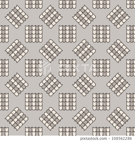 House Roof Concrete Tile vector colored seamless pattern House Roof Concrete Tile vector colored seamless pattern 108562286