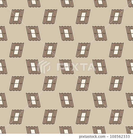 Skylight or Roof Window vector colored seamless pattern Skylight or Roof Window vector colored seamless pattern 108562333