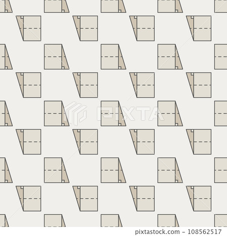 Geometrical Figure colored seamless pattern. Geometry Trapezoid vector background Geometrical Figure colored seamless pattern. Geometry Trapezoid vector background 108562517