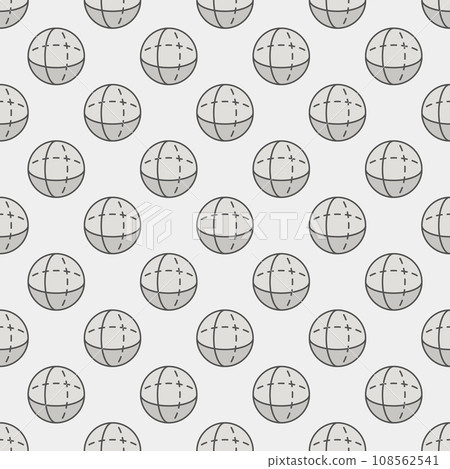 Geometry Science vector creative seamless pattern. Sphere background 108562541