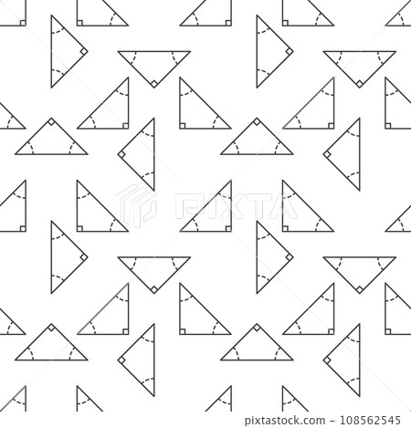 Geometry Triangle vector outline concept minimal seamless pattern Geometry Triangle vector outline concept minimal seamless pattern 108562545