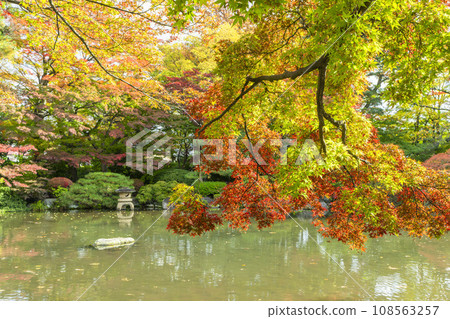 山形縣山形市紅葉公園的秋景 108563257