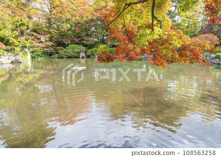 山形縣山形市紅葉公園的秋景 108563258